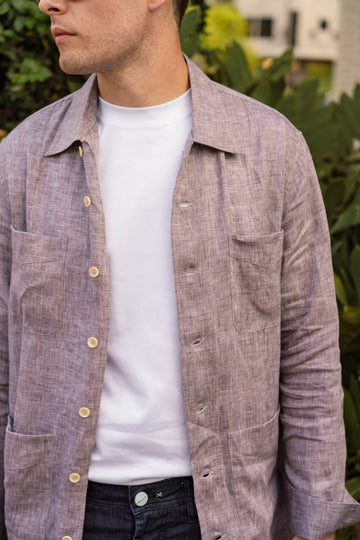 BRUNELLO CUCINELLI Brown Safari Overshirt