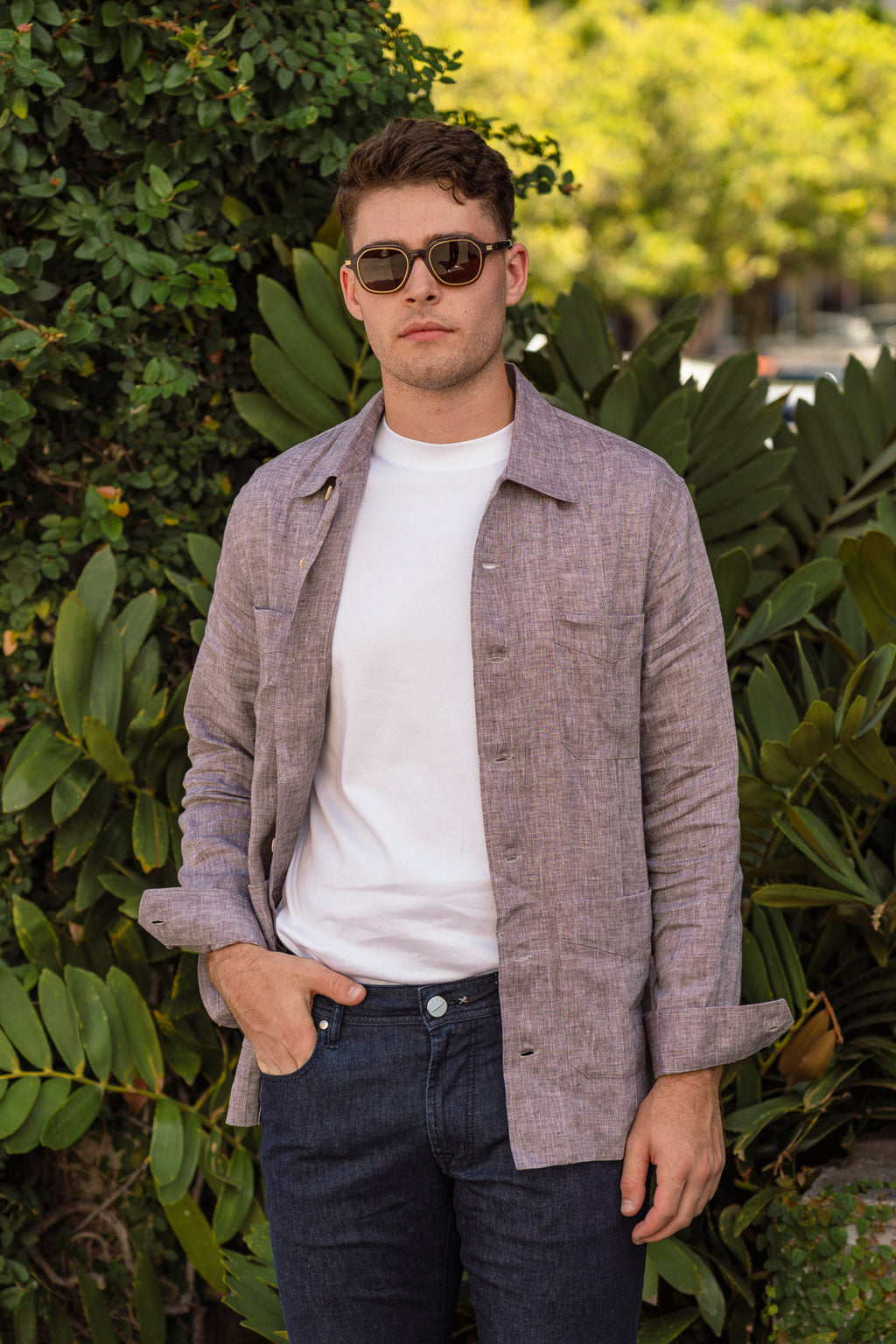 BRUNELLO CUCINELLI | Safari Overshirt | Brown