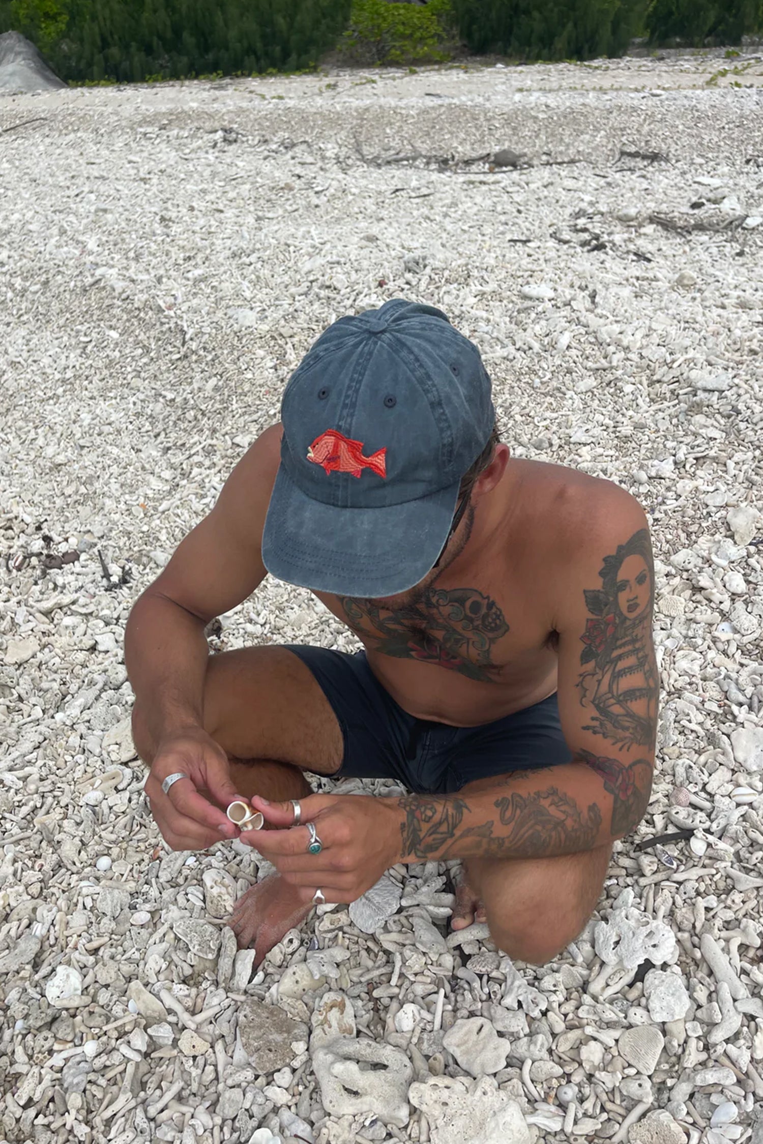 PALLION POINT | Red Emperor Cap | Blue Stone