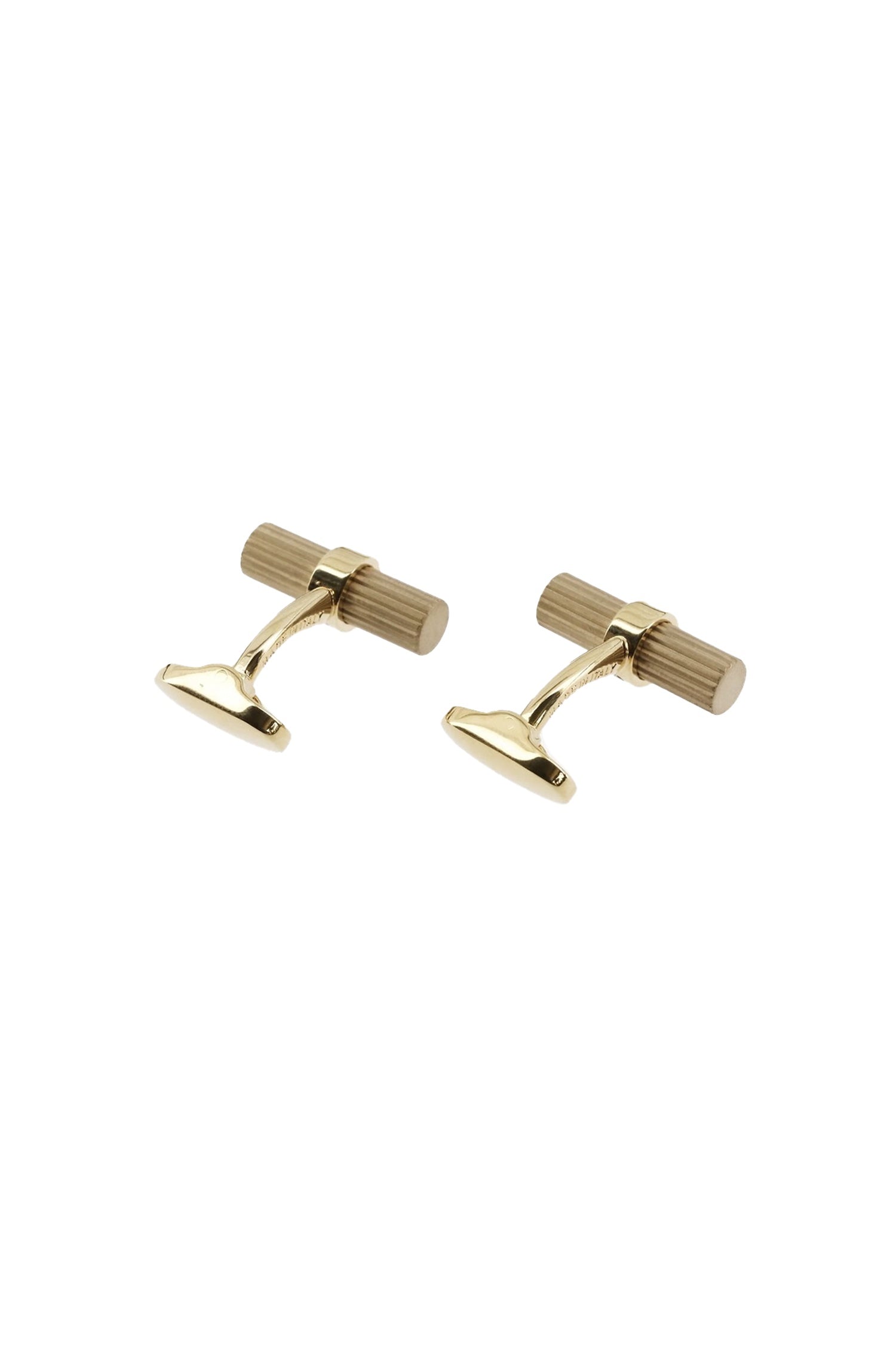 MITCHELL OGILVIE | Striped Baton Cufflinks | Gold