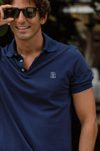 BRUNELLO CUCINELLI | Regular Fit Polo | Dark Blue