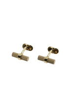 MITCHELL OGILVIE | Striped Baton Cufflinks | Gold