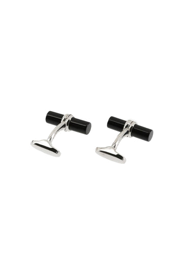 MITCHELL OGILVIE Black Stone Baton Cufflinks