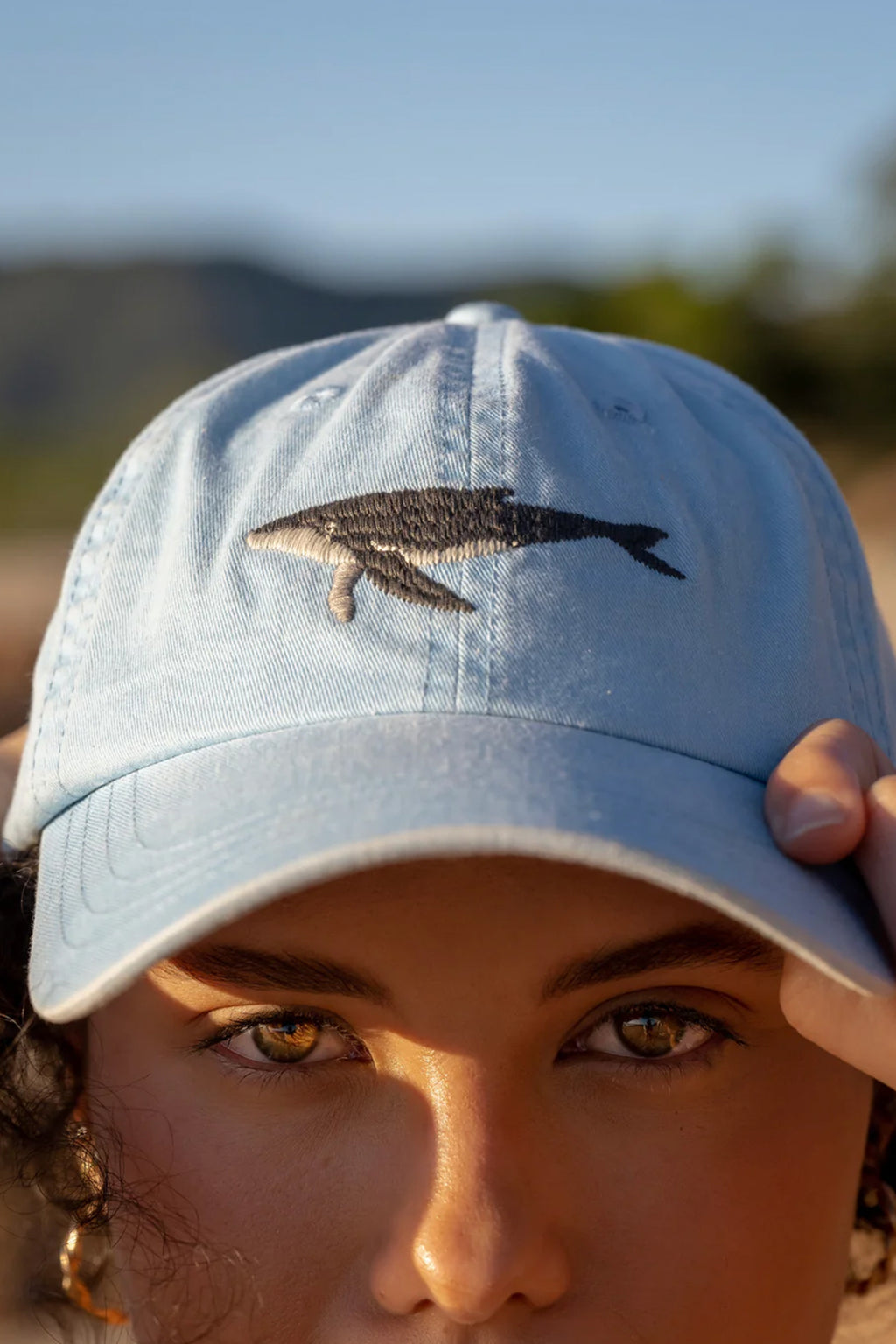 PALLION POINT | Humpback Whale Cap | Sky Blue