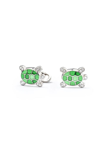 MITCHELL OGILVIE Green Turtle Cufflinks