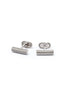 MITCHELL OGILVIE | Textured Baton Cufflinks | Silver