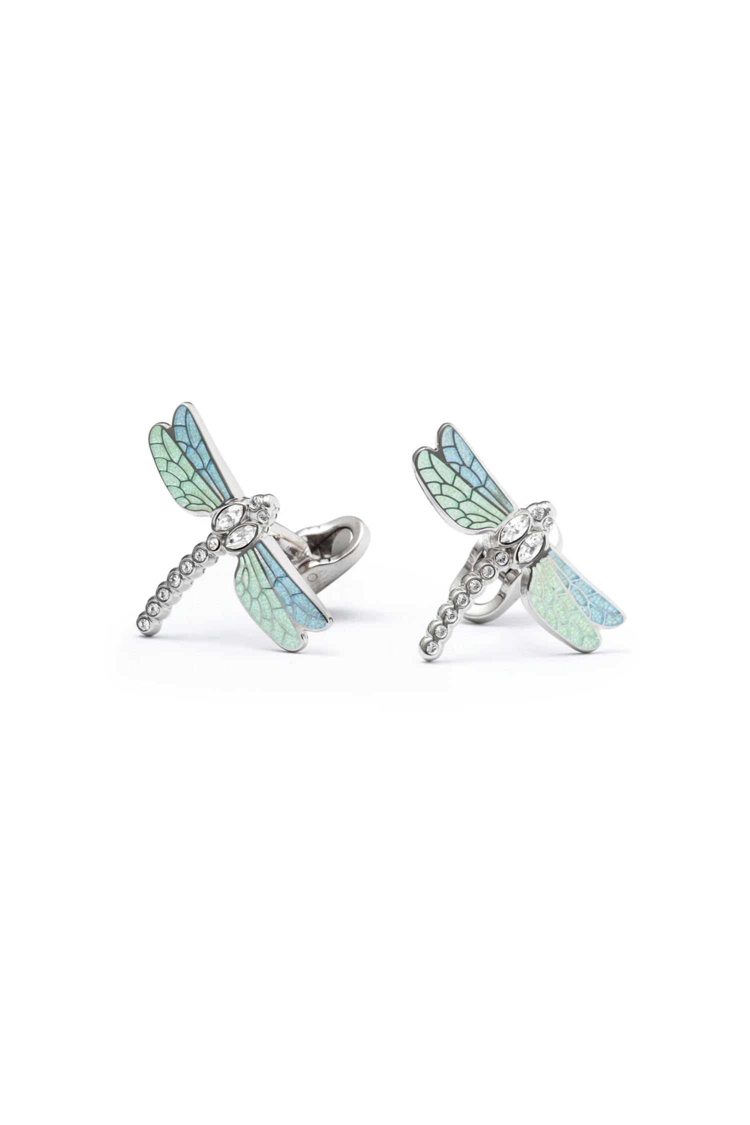 MITCHELL OGILVIE | Dragonfly Cufflinks | Pale Green