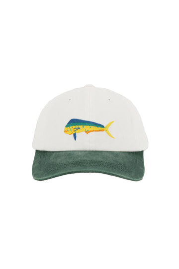 PALLION POINT White & Green Mahi Mahi Cap