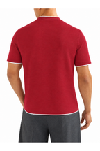 BRUNELLO CUCINELLI | Regular Fit T-Shirt With Trims | Burgundy