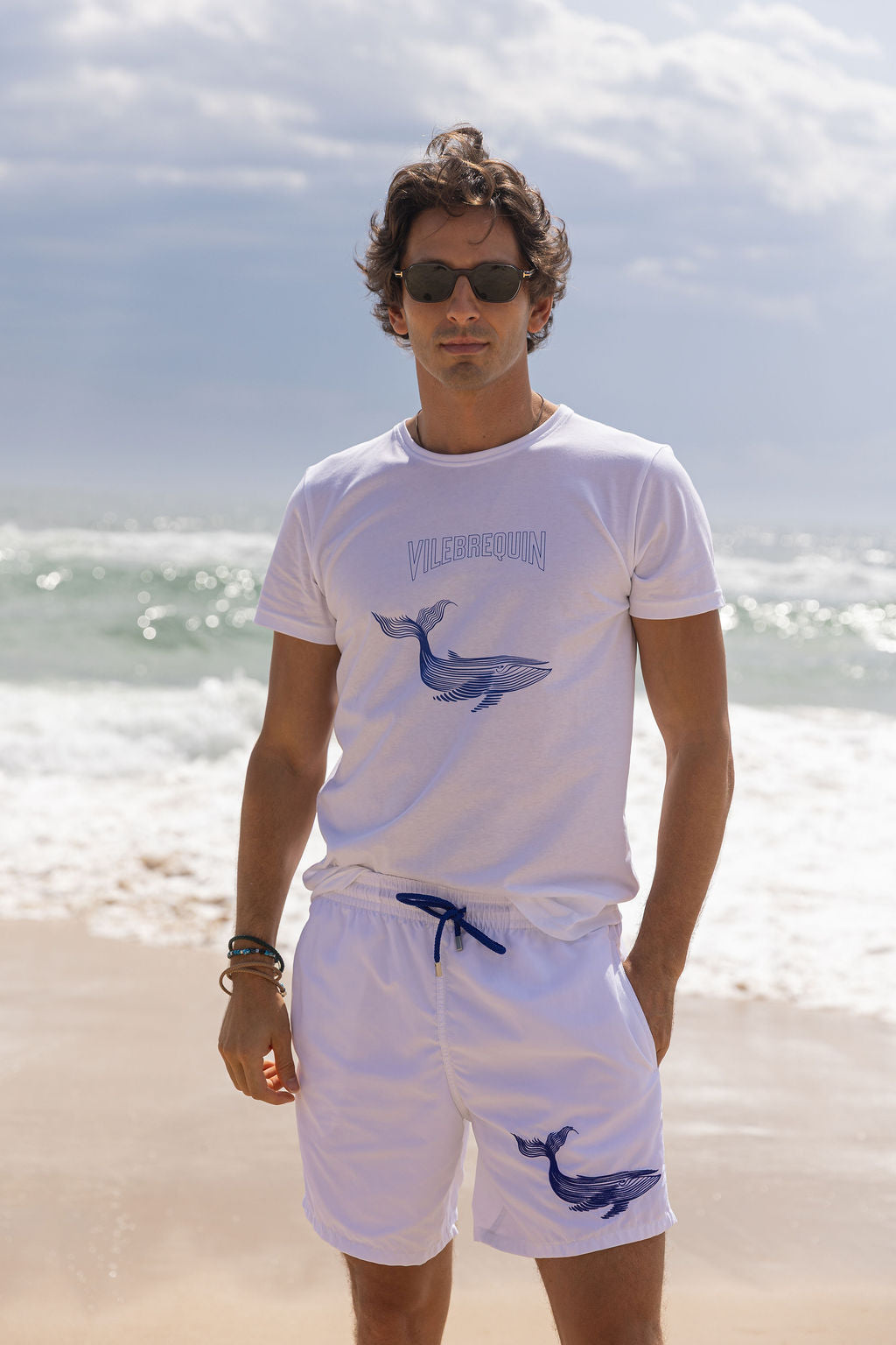 VILEBREQUIN | Whale Motif T-Shirt | White