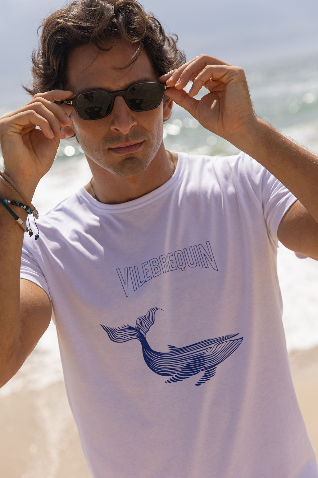 VILEBREQUIN | Whale Motif T-Shirt | White