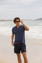 VILEBREQUIN | Plain Swim Shorts With Trim | Navy
