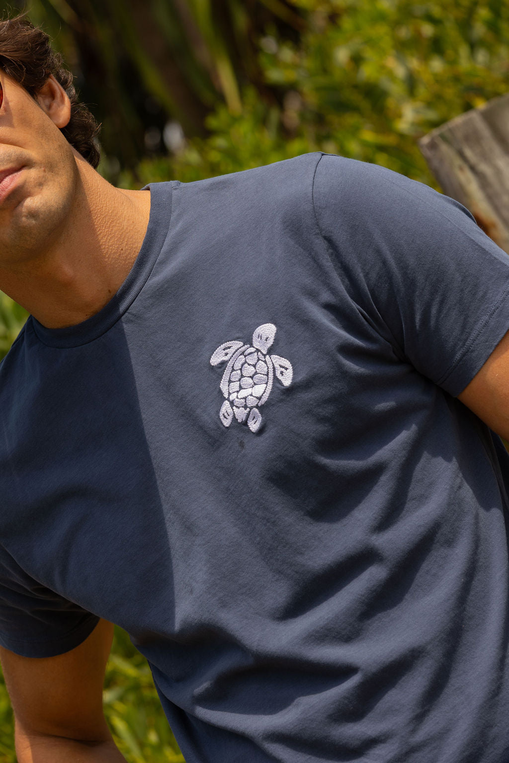 VILEBREQUIN | T-Shirt With Turtle Motif | Navy