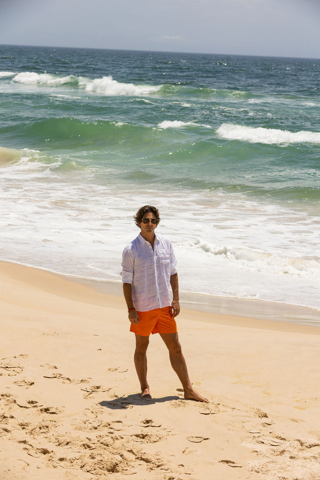 VILEBREQUIN | Plain Swim Shorts With Trim | Apricot