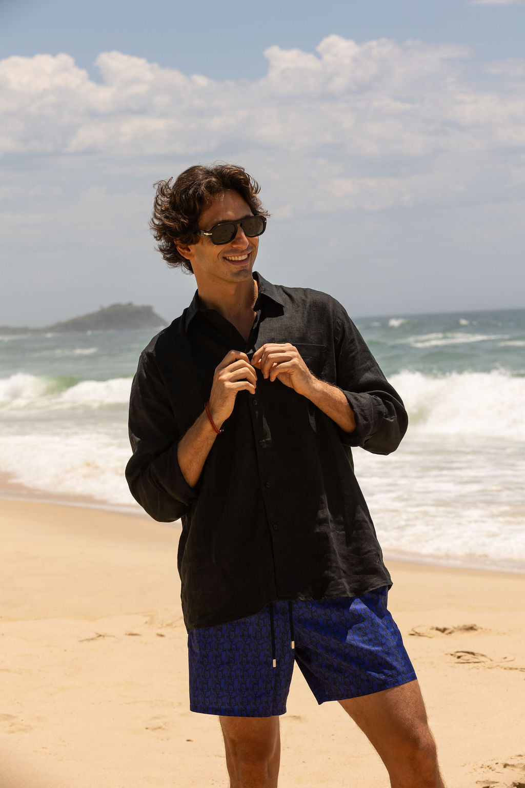 VILEBREQUIN | Linen Shirt | Black