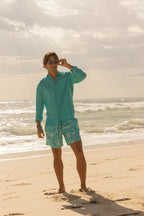 VILEBREQUIN | Linen Shirt | Turquoise