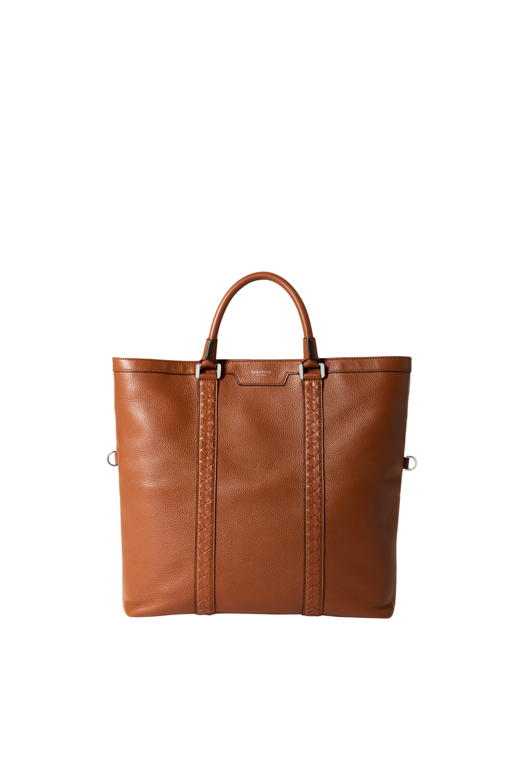 SERAPIAN | Mosaic Tote Bag | Tobacco