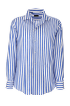 BRIONI | Casual Collar Striped Shirt | Blue