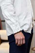 ALTEA | Linen Shirt With Pockets | White