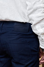 JACOB COHEN | Lou Herringbone Shorts | Navy