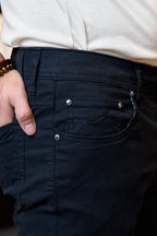 JACOB COHEN | Bard Cotton Trousers | Black