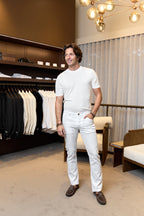 JACOB COHEN | Bard Honeycomb Trousers | White
