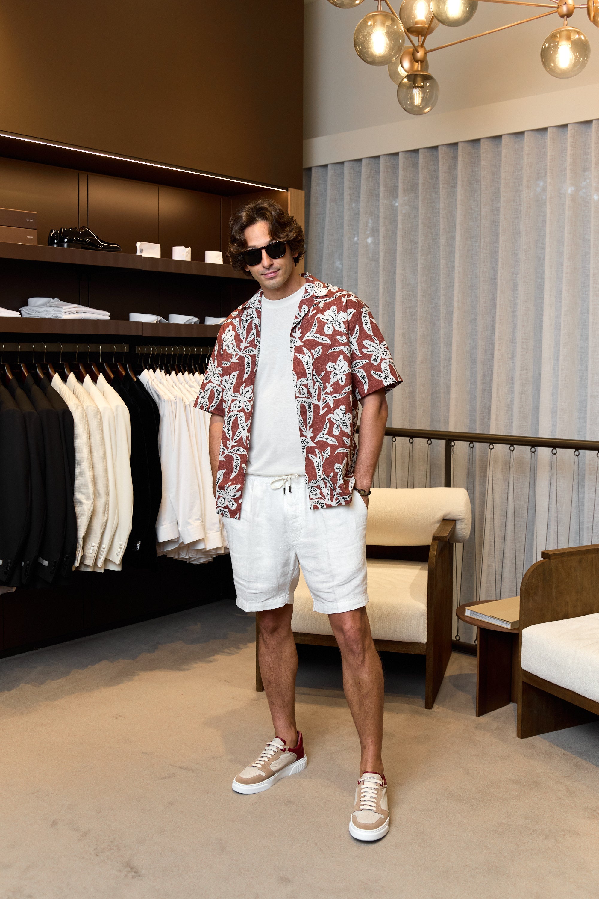ALTEA | Floral Shirt | Rust