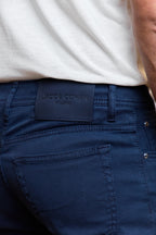 JACOB COHEN | Bard Honeycomb Trousers | Navy