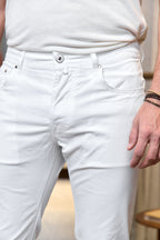 JACOB COHEN | Bard Cotton Trousers | White