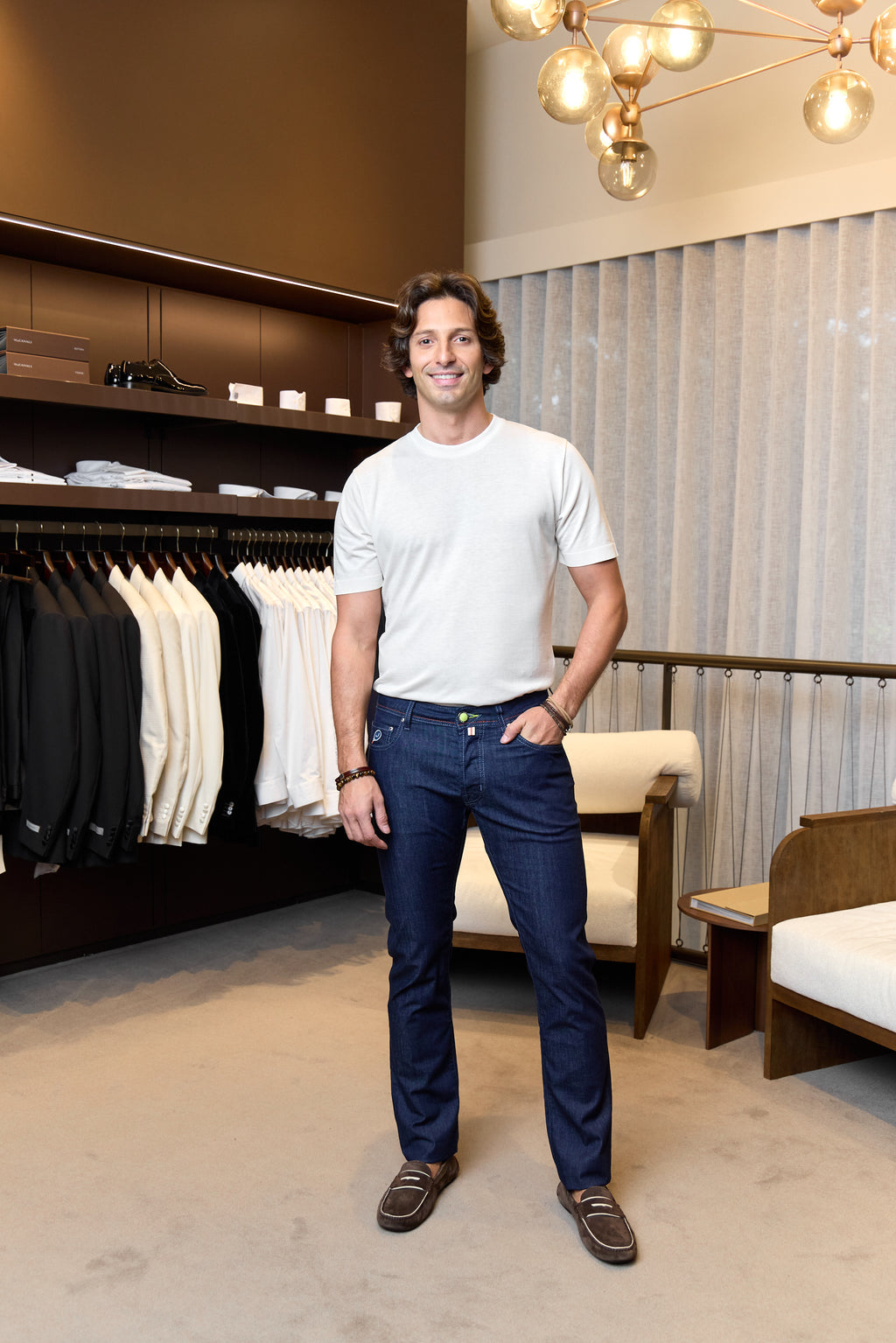 JACOB COHEN | Bard Tennis Racquet Patch Jeans | Dark Denim