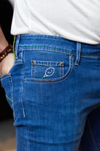 JACOB COHEN | Tennis Racquet Patch Jeans | Denim