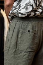 ALTEA | Linen Shorts | Khaki Green