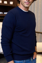 MITCHELL OGILVIE | Cashmere Crew Knit | Navy