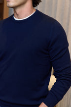 MITCHELL OGILVIE | Cashmere Crew Knit | Navy
