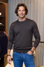 MITCHELL OGILVIE | Virgin Wool Crew Knit | Dark Brown