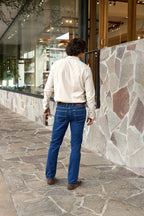 FEDELI | Soft Cotton Shirt | Sand