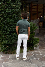 FEDELI | Rumba Knitted Polo | Army Green