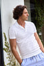 FEDELI | Rumba Knitted Polo | White