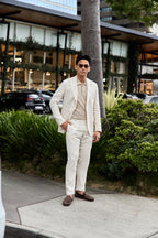 TOMBOLINI | Zero-Gravity Linen Suit | Cream