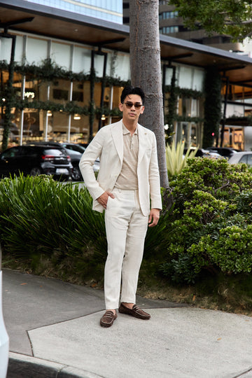 TOMBOLINI Cream Zero-G Linen Suit