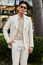 TOMBOLINI | Zero-Gravity Linen Suit | Cream