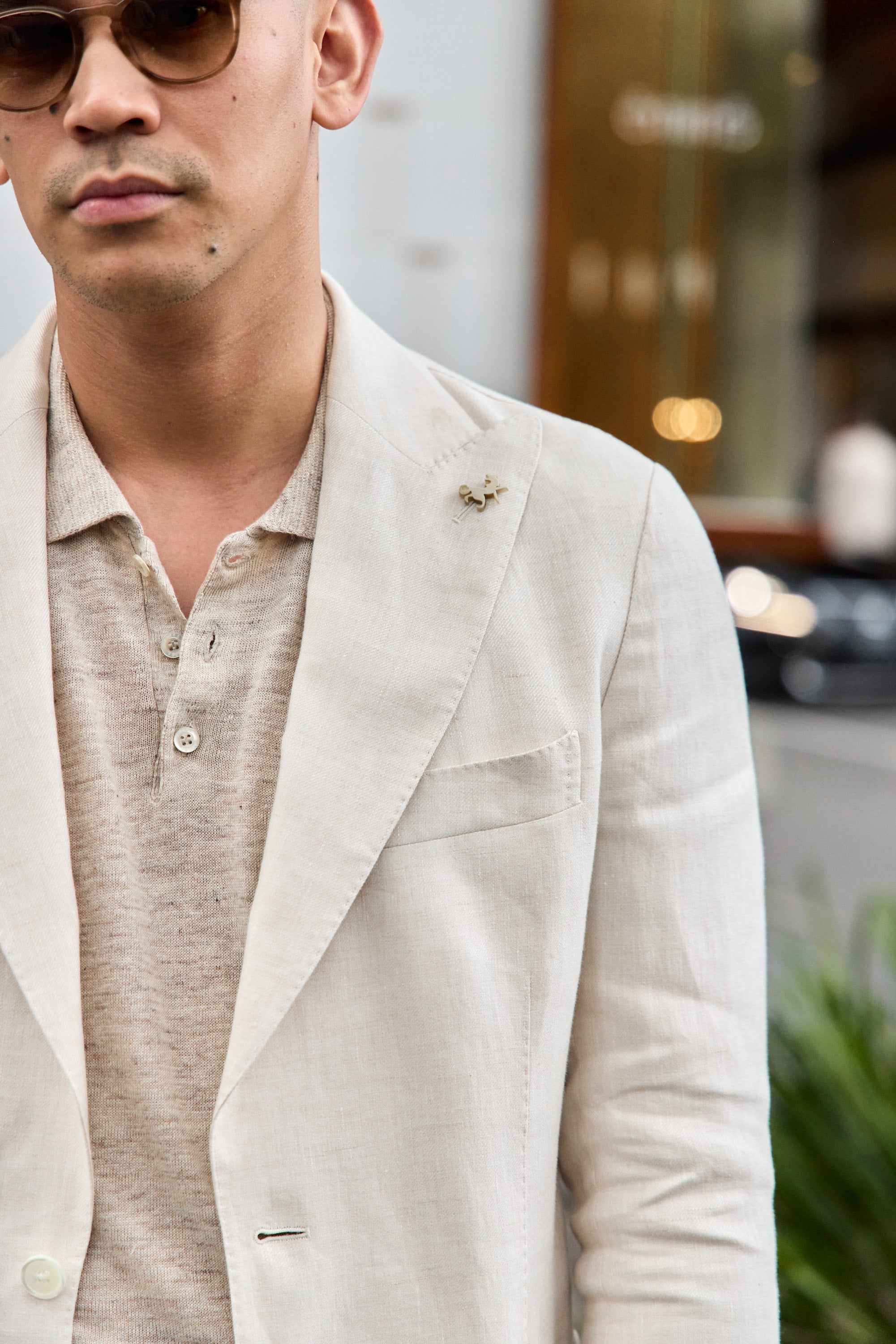 TOMBOLINI | Zero-Gravity Linen Suit | Cream