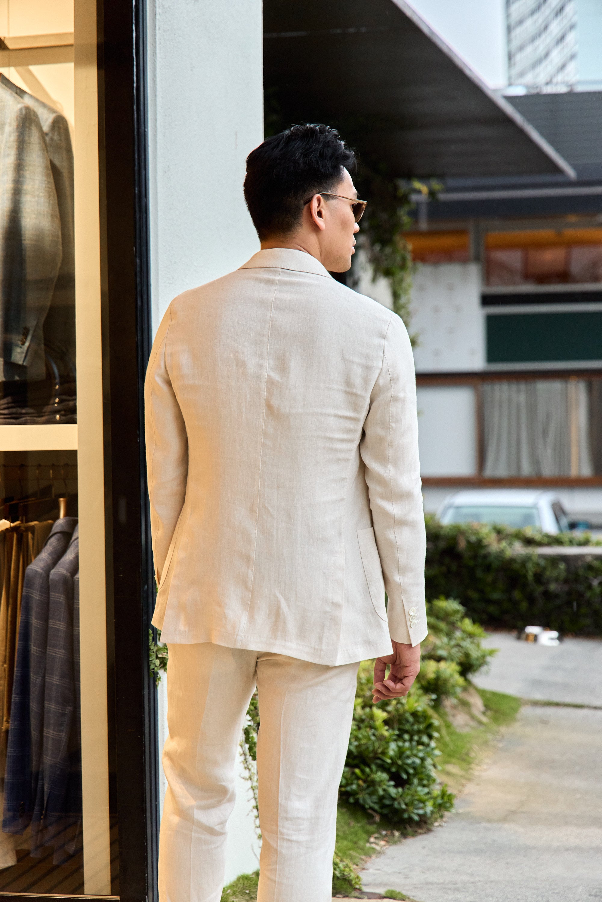 TOMBOLINI | Zero-Gravity Linen Suit | Cream