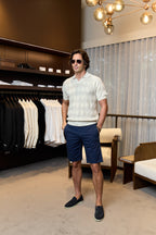 ALTEA | V-Neck Polo | Cream