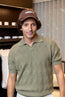 ALTEA | V-Neck Polo | Olive