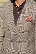 BRUNELLO CUCINELLI | Double Breasted Jacket | Dark Brown