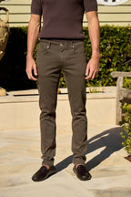 TRAMAROSSA | Lightweight Michelangelo Gabardine Jeans | Chocolate