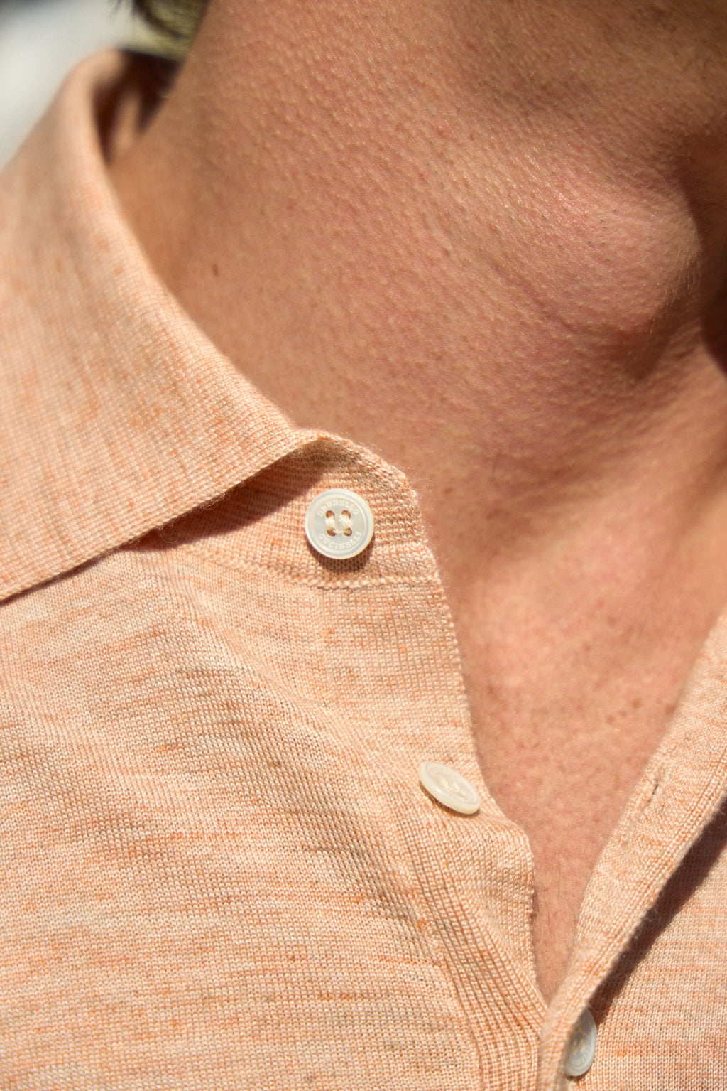 BRUNELLO CUCINELLI | Knit Polo | Orange
