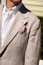 BRUNELLO CUCINELLI | Wide Pinstripe Suit | Light Brown