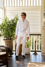 MMX | Leo 1 Pleat Trousers | White